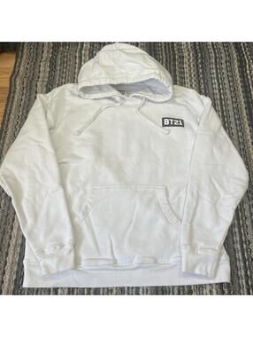 Anti Social Social Club x BT21 Peekaboo Hoodie White Men's Size Small